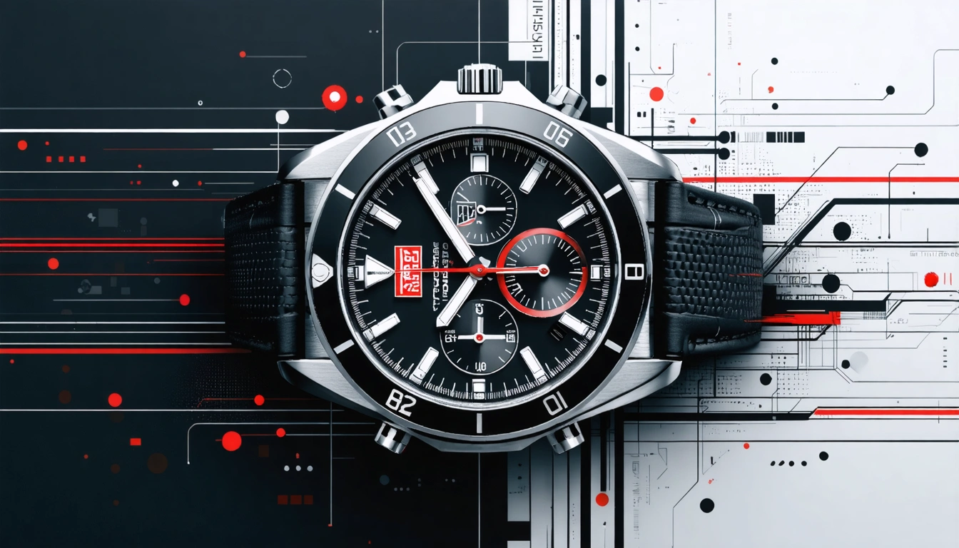 Blueprint-style overlay placeholder image of a watch dial and indices